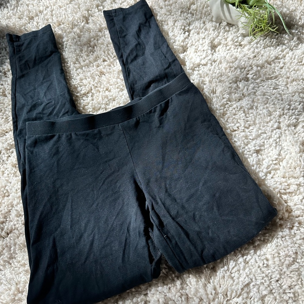 BP simple thick soft black modern athletic casual leggings. Size S